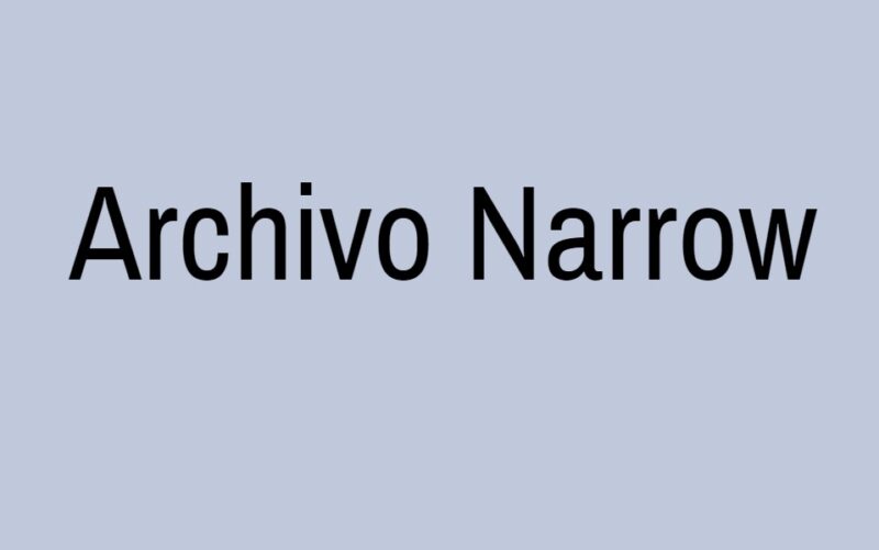 Archivo Narrow