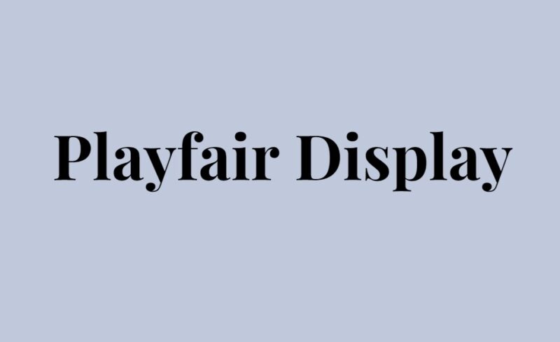 Playfair Display