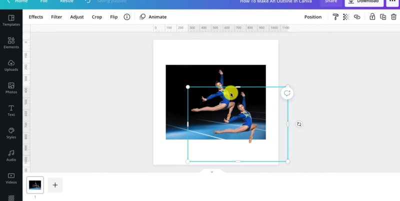 Create an Image Outline in Canva